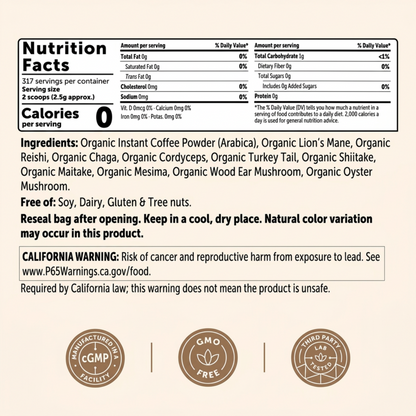 Organic Instant 10 in 1 Mushroom Coffee